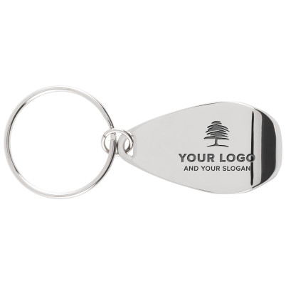 Apribottiglia-portachiavi in metallo Alma