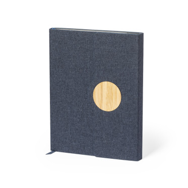 Block Notes personalizzabile copertina rigida in poliestere riciclato con bambù