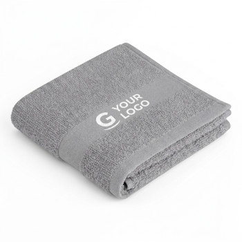 asciugamani personalizzati con logo - Asciugamano ospite personalizzabile cotone open end spugna bordata