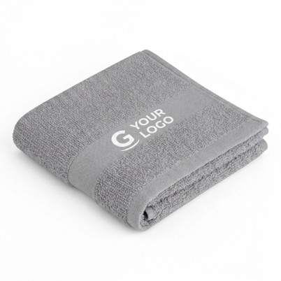 Asciugamano ospite personalizzabile cotone open end spugna bordata