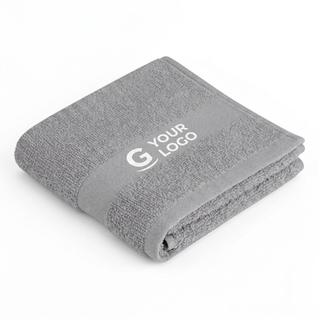 asciugamani personalizzati con logo - Asciugamano ospite personalizzabile cotone open end spugna bordata