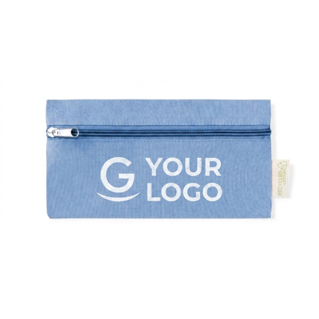 astuccio personalizzato con logo - Astuccio personalizzabile cotone riciclato colori assortiti