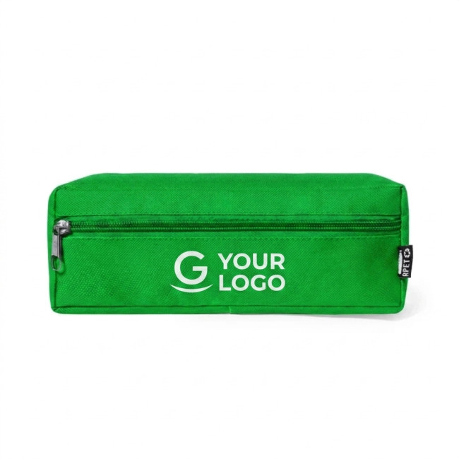 astuccio personalizzato con logo - Astuccio personalizzabile in poliestere RPET 600D resistente e sostenibile