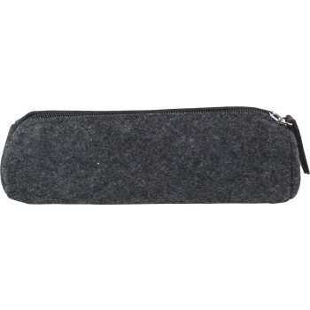 astuccio personalizzato con logo - Astuccio Samantha | Feltro riciclato | Cerniera