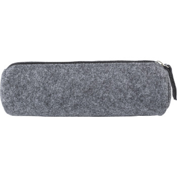 astuccio personalizzato con logo - Astuccio Samantha | Feltro riciclato | Cerniera