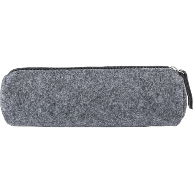 astuccio personalizzato con logo - Astuccio Samantha | Feltro riciclato | Cerniera