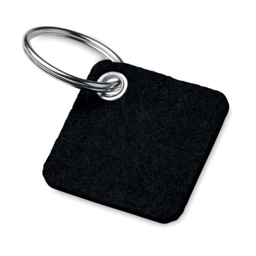 Portachiavi personalizzato con logo - gadget portachiavi aziendale - AUKIO - Portachiavi in feltro RPET