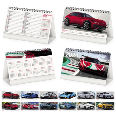Calendari da tavolo personalizzati con logo - AUTO SPORTIVE