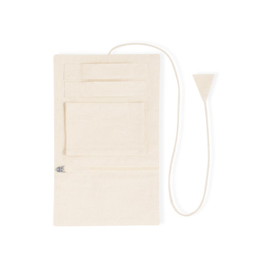 Portagioie pieghevole personalizzabile in cotone naturale azix