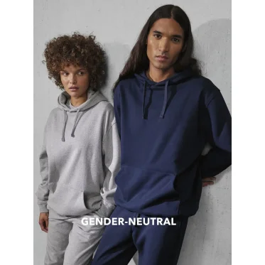 Felpa con cappuccio personalizzabile B&C Collection spalla scesa cotone poliestere