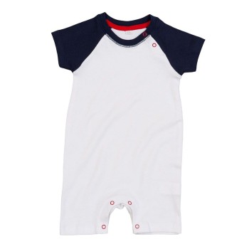 Abbigliamento neonato personalizzato con logo - Baby Baseball Playsuit