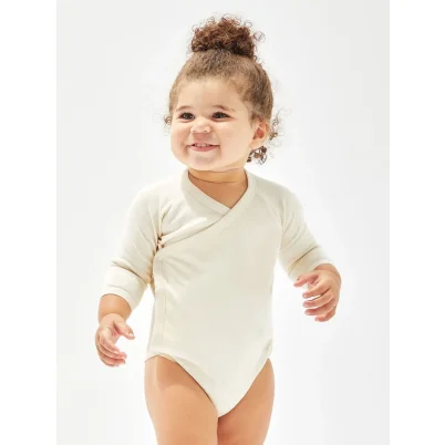 Baby Long Sleeve Kimono Bodysuit