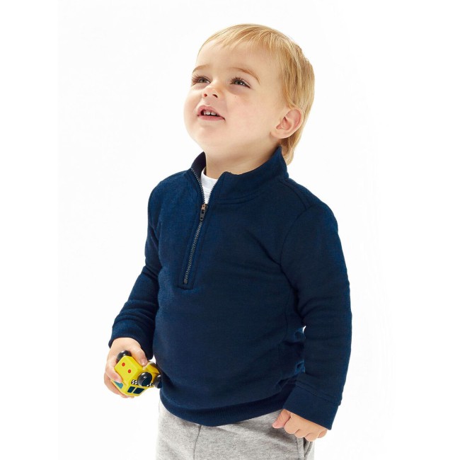 Abbigliamento bambino personalizzato con logo - Baby Quarter Zip Sweat