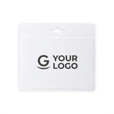 Badge portanome personalizzabile in PVC fustellato robusto e compatto