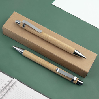 Kit scrittura personalizzati con logo - BAMBOO SET