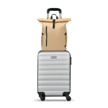 Borsa porta PC personalizzata con logo - BANGKOK ROLL - Zaino Rolltop per laptop 600D