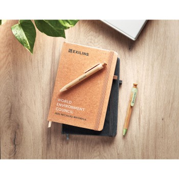Block notes ecologici personalizzati con logo - BAOBAB - Notebook A5 riciclato