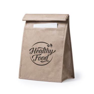 Borsa termica personalizzabile capacità 2,3 litri con tasca esterna e velcro