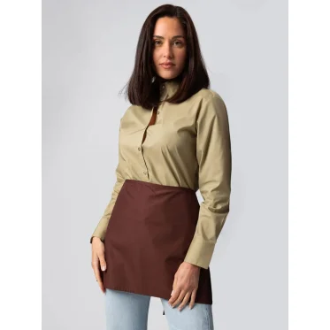 Grembiule personalizzabile Colore Italiano corto in tessuto misto 65% poliestere 35% cotone