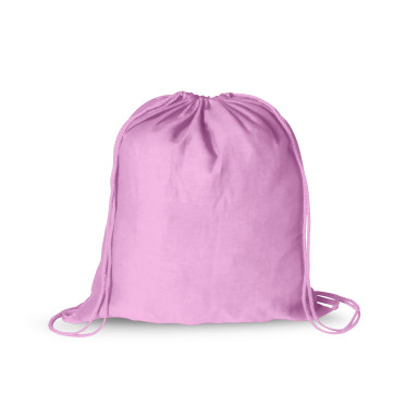 Zaino con coulisse in tela di cotone resistente con corde autostringenti