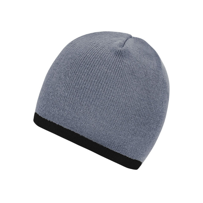 Berretti personalizzati con logo - Beanie with Contrasting Border