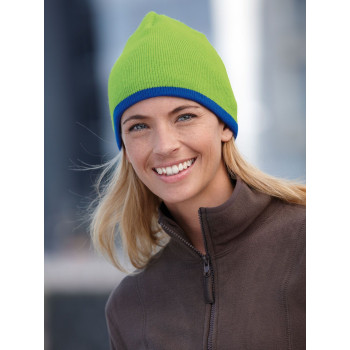 Berretti personalizzati con logo - Beanie with Contrasting Border