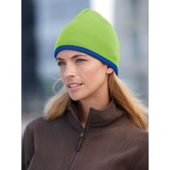 Berretti personalizzati con logo - Beanie with Contrasting Border