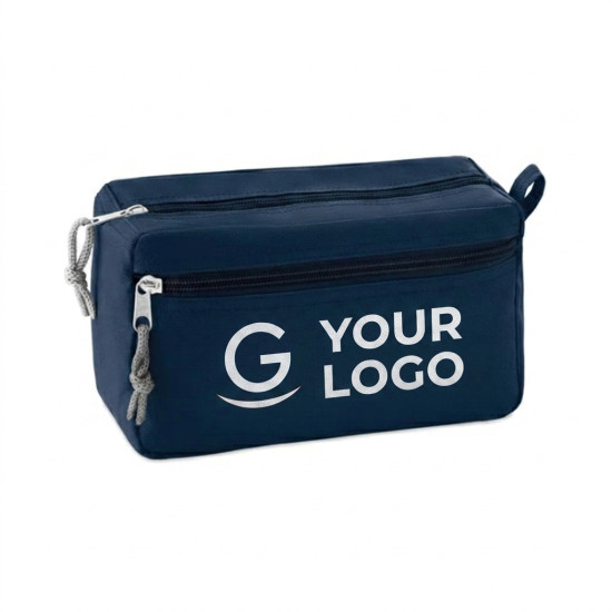 Beauty Case personalizzabile in poliestere 600D con retro in PPE impermeabile