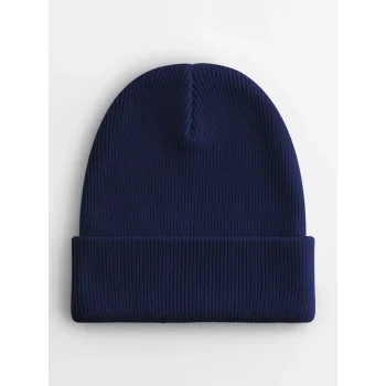 Berretto con risvolto in cotone organico