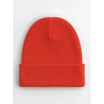 Berretto con risvolto in cotone organico