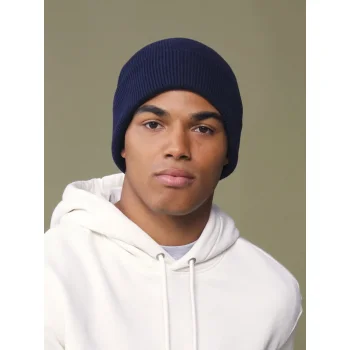 Berretto con risvolto in cotone organico