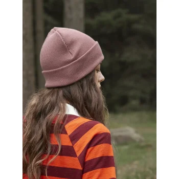 Berretto con risvolto in cotone organico