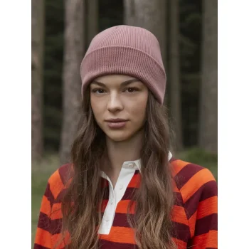 Berretto con risvolto in cotone organico