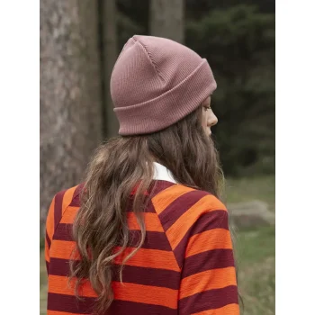 Berretto con risvolto in cotone organico