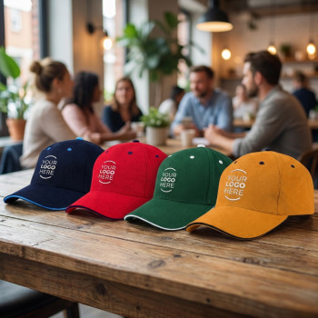 Cappellino baseball personalizzato con logo - Berretto personalizzabile con visiera preformata e chiusura regolabile