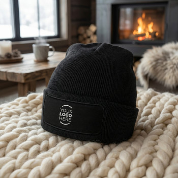 Berretti personalizzati con logo - Berretto personalizzabile in acrilico doppia maglia con patch frontale