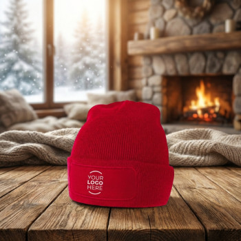 Berretti personalizzati con logo - Berretto personalizzabile in acrilico doppia maglia con patch frontale