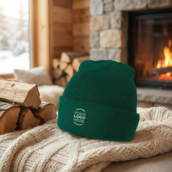 Berretti personalizzati con logo - Berretto personalizzabile in acrilico doppia maglia con patch frontale