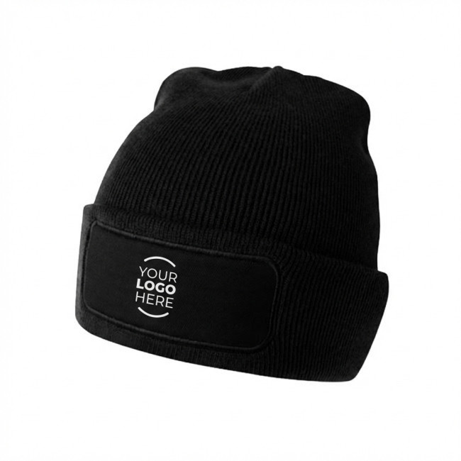 Berretti personalizzati con logo - Berretto personalizzabile in acrilico doppia maglia con patch frontale