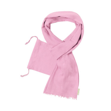 Foulard personalizzabile cotone organico con pouche coordinato colorato