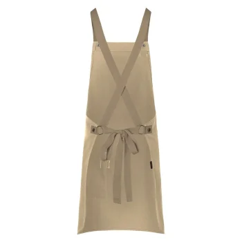 Bib Apron With Crossed Ribbons