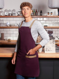 Bib Apron With Crossed Ribbons