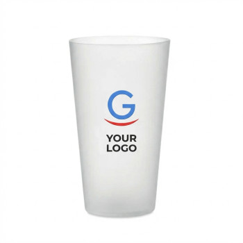 Bicchiere personalizzabile 500 ml in polipropilene smerigliato resistente