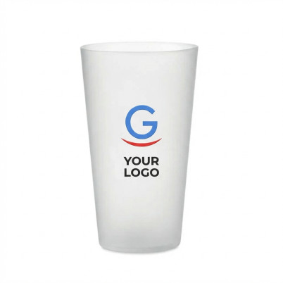 Bicchiere personalizzabile 500 ml in polipropilene smerigliato resistente
