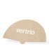 Ventaglio personalizzabile cartone riciclato colore naturale ecosostenibile