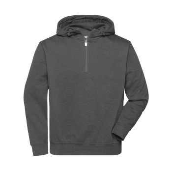 felpe uomo personalizzate - Bio Workwear Half Zip Hoody