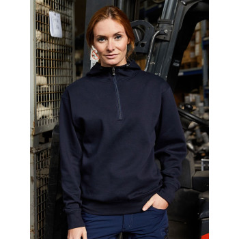 felpe uomo personalizzate - Bio Workwear Half Zip Hoody