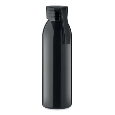 Bottiglia personalizzabile acciaio inox 650 ml con coperchio e gancio silicone