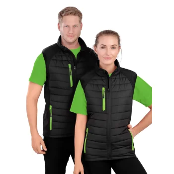 Black Compass Padded Softshell Gilet