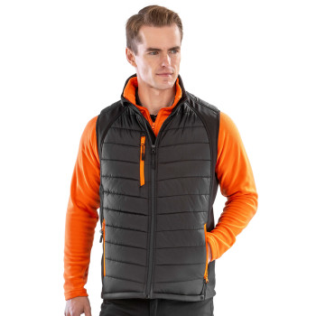 Black Compass Padded Softshell Gilet